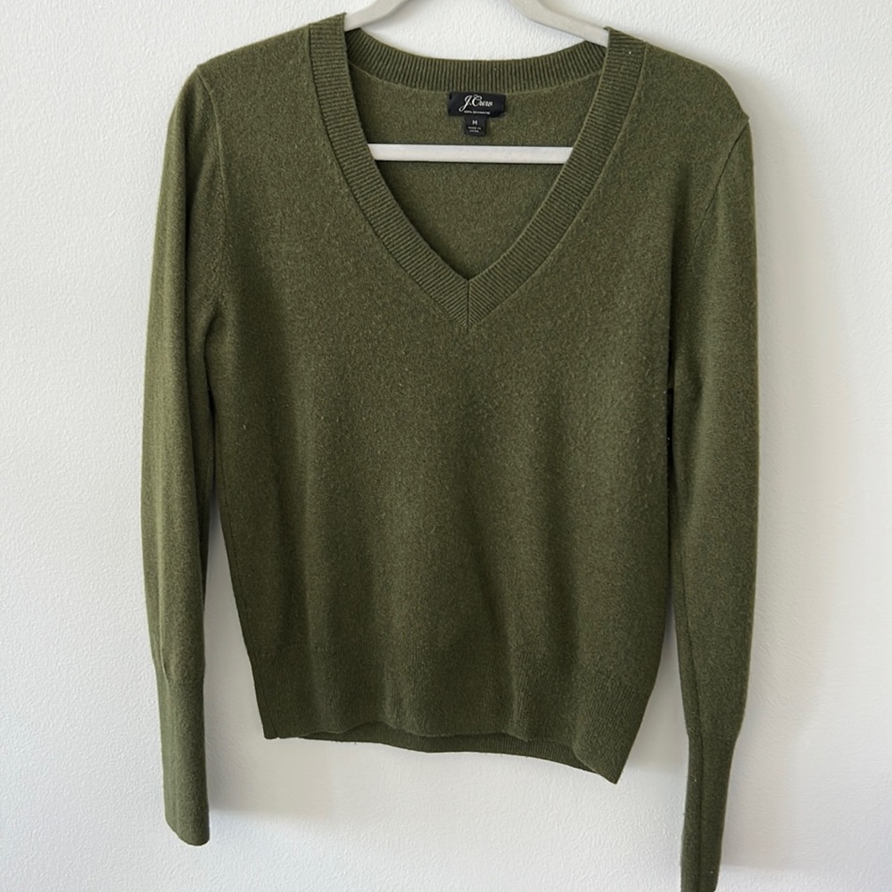 JCREW V-NECK CASHMERE BOYFRIEND SWEATER